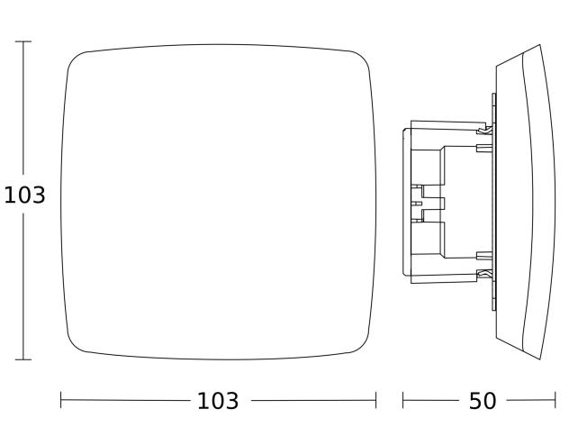 STEINEL True Presence COM1 - Deckeneinbau weiß